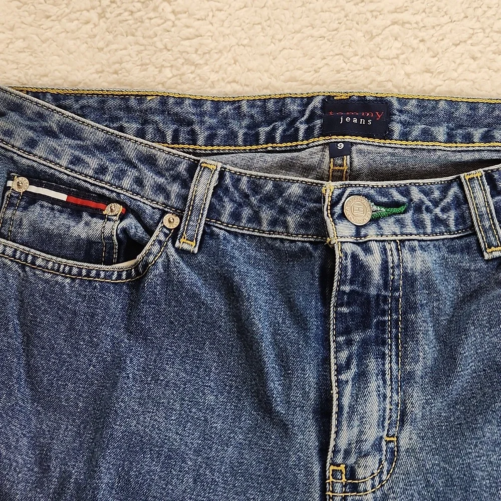 Classic Blue Denim Jeans Tommy Hilfiger 9 90s - Picture 3 of 7